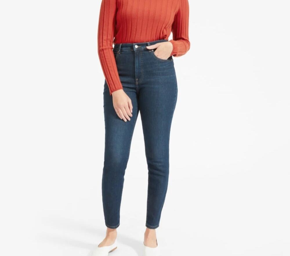 Everlane The High Rise Skinny Jean in Dark Wash - Size 29 Ankle